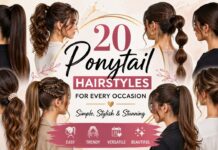 20 Ponytail Hairstyles for Girls (Trendy & Easy Looks)
