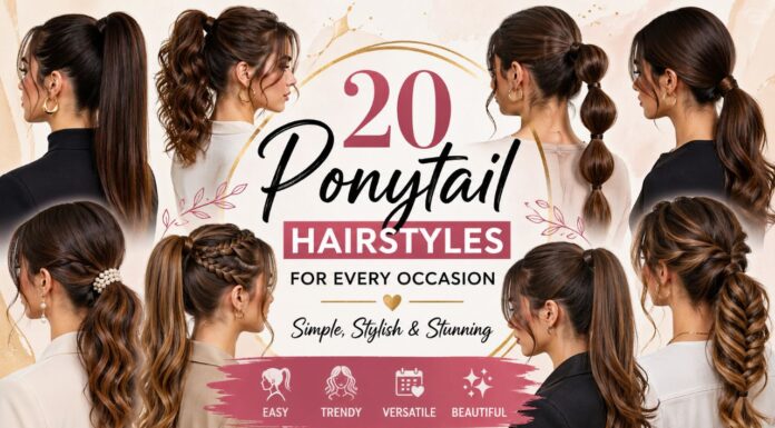 20 Ponytail Hairstyles for Girls (Trendy & Easy Looks)