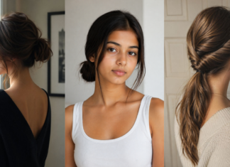 25 Easy Hairstyles for Girls (Quick, Cute & Everyday Looks) easy hairstyles for girls collage with ponytail braid bun styles
