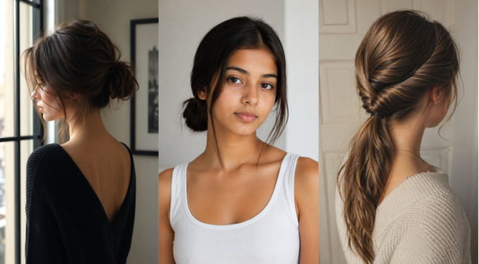 25 Easy Hairstyles for Girls (Quick, Cute & Everyday Looks) easy hairstyles for girls collage with ponytail braid bun styles
