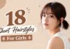 18 Short Hair Looks That Make You Look Stylish Instantly collage of short hair hairstyles for girls including bob pixie and wavy styles