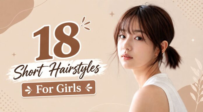 18 Short Hair Looks That Make You Look Stylish Instantly collage of short hair hairstyles for girls including bob pixie and wavy styles