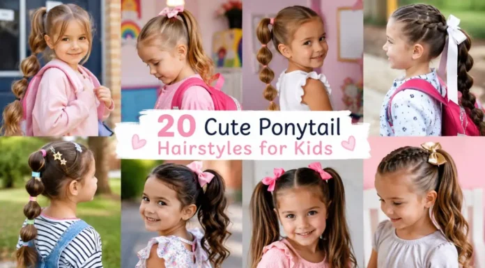 20 Cute Ponytail Hairstyles for Kids