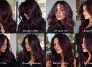 Plum Hair Color Shades From Dusty Rose Plum to Midnight Plum