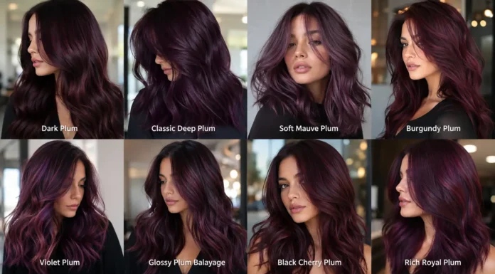 Plum Hair Color Shades From Dusty Rose Plum to Midnight Plum